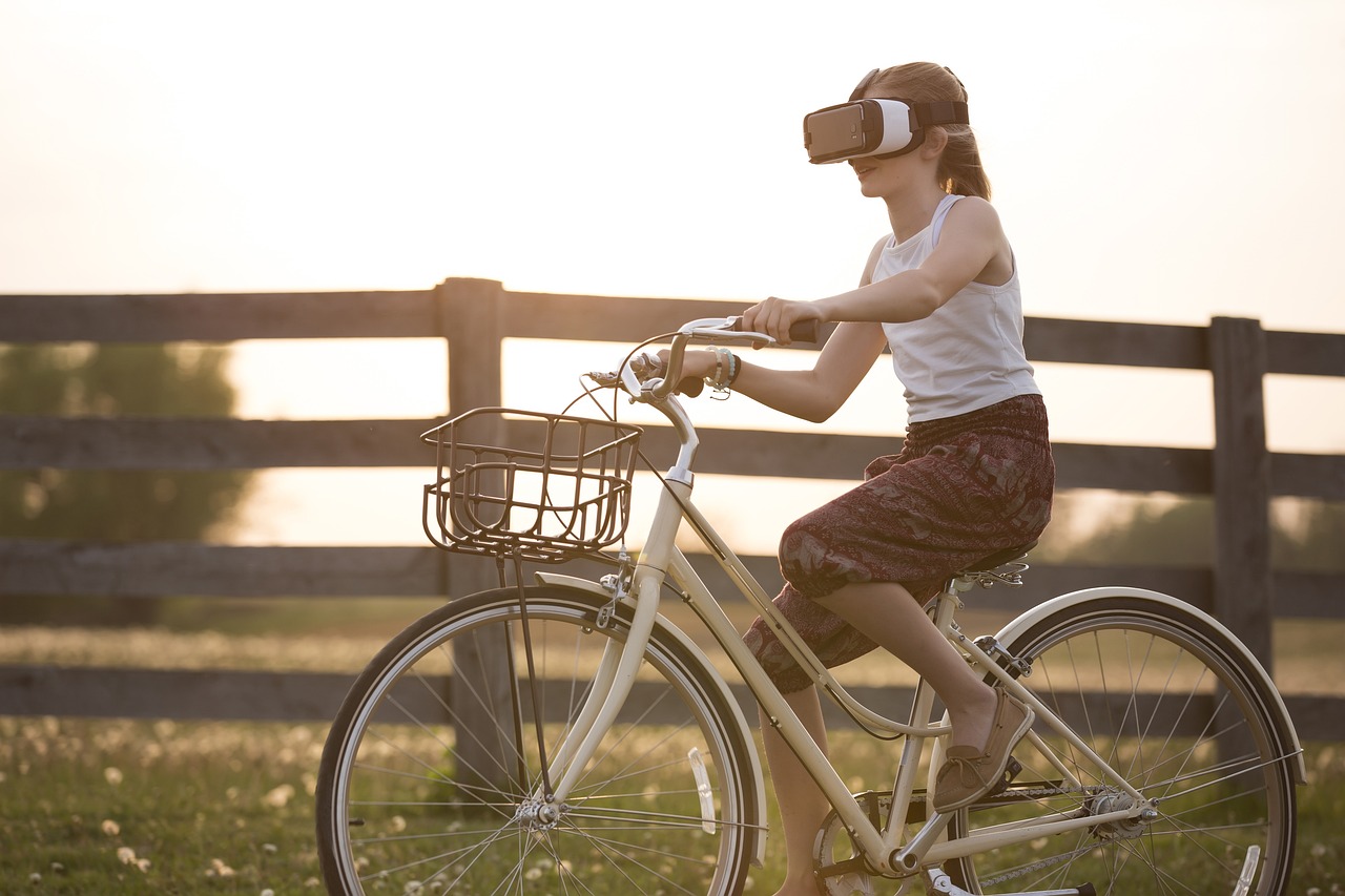 réalité virtuelle à vélo